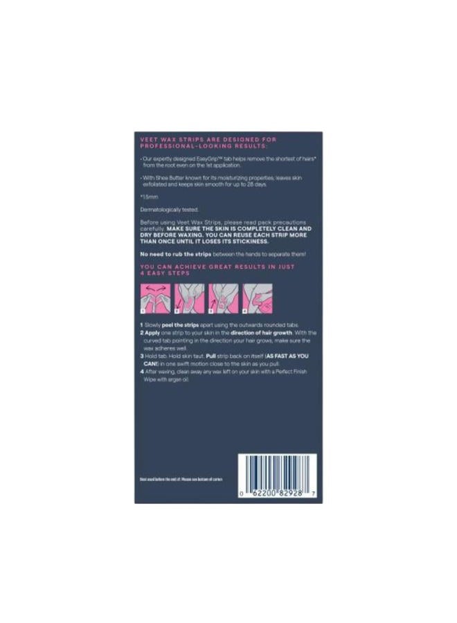 Veet Leg and Body Hair Remover Cold Wax Strips, 40 ct (Pack of 2) - Image 3