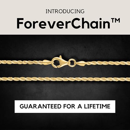 KISPER Solid 18K Gold Over 925 Sterling Silver Italian Diamond-Cut 1.5mm Braided Rope Chain Necklace - for Men & Women with Lobster Clasp - Made in Italy, 18" - Image 3