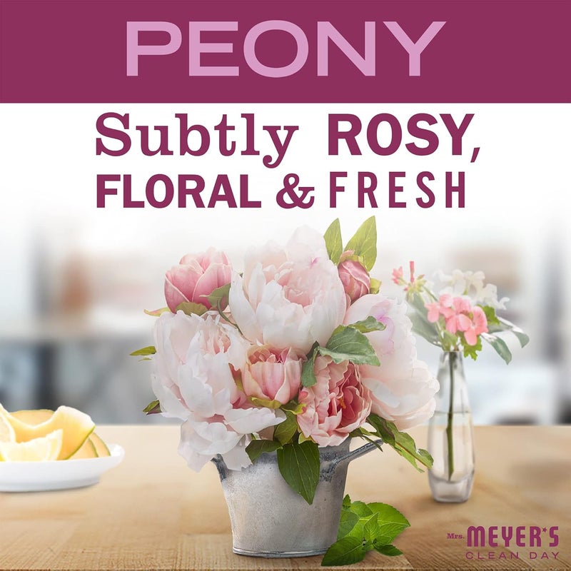 MRS. MEYER'S CLEAN DAY Soy Tin Candle, 12 Hour Burn Time, Made with Soy Wax and Essential Oils, Peony, 2.9 Oz - Image 3