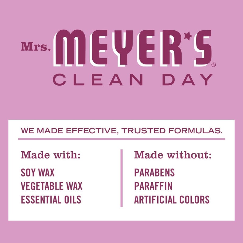 MRS. MEYER'S CLEAN DAY Soy Tin Candle, 12 Hour Burn Time, Made with Soy Wax and Essential Oils, Peony, 2.9 Oz - Image 5