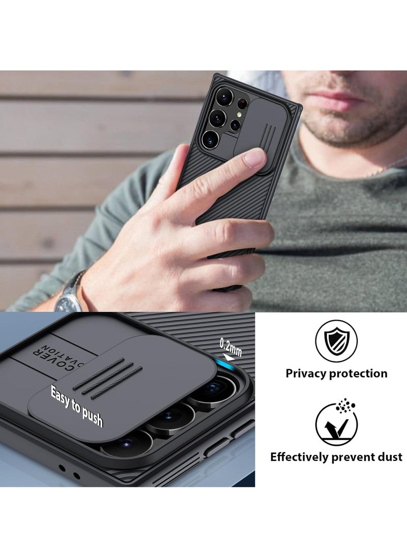 Nillkin Samsung Galaxy S25 Ultra Case Cover Nillkin Camshield Pro Case With Slide Camera Lens Protection PC Back & TPU Frame Bumper Protection for Samsung Galaxy S25 Ultra Black  - Image 2