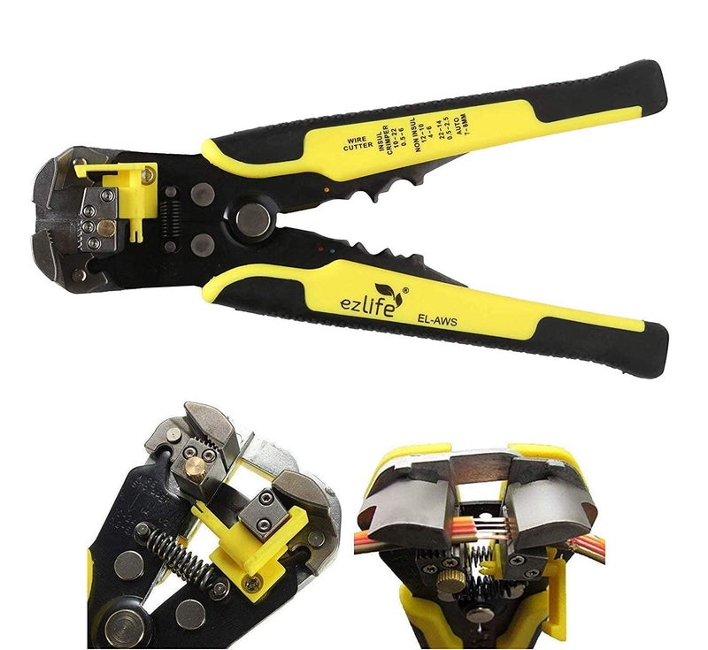 KP2 Multi Functional Handle Tool Cable Wire Insulation Stripper Cutter Crimper Tool Cable Crimping Plier Electrician and Self Adjusting - Image 1