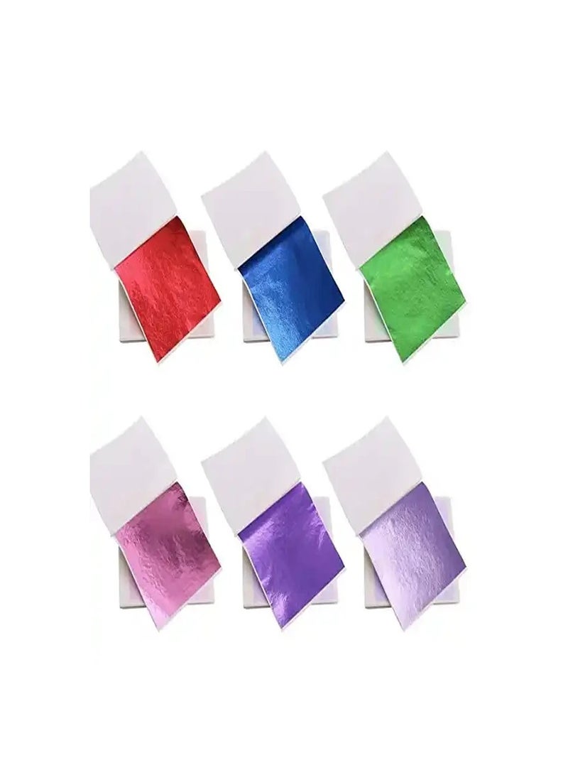 Smart 50pcs Resin Metallic Red Leaf Sheet Paper for Nails Decoration Craft Art - Image 5