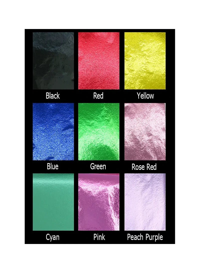 Smart 50pcs Resin Metallic Red Leaf Sheet Paper for Nails Decoration Craft Art - Image 2