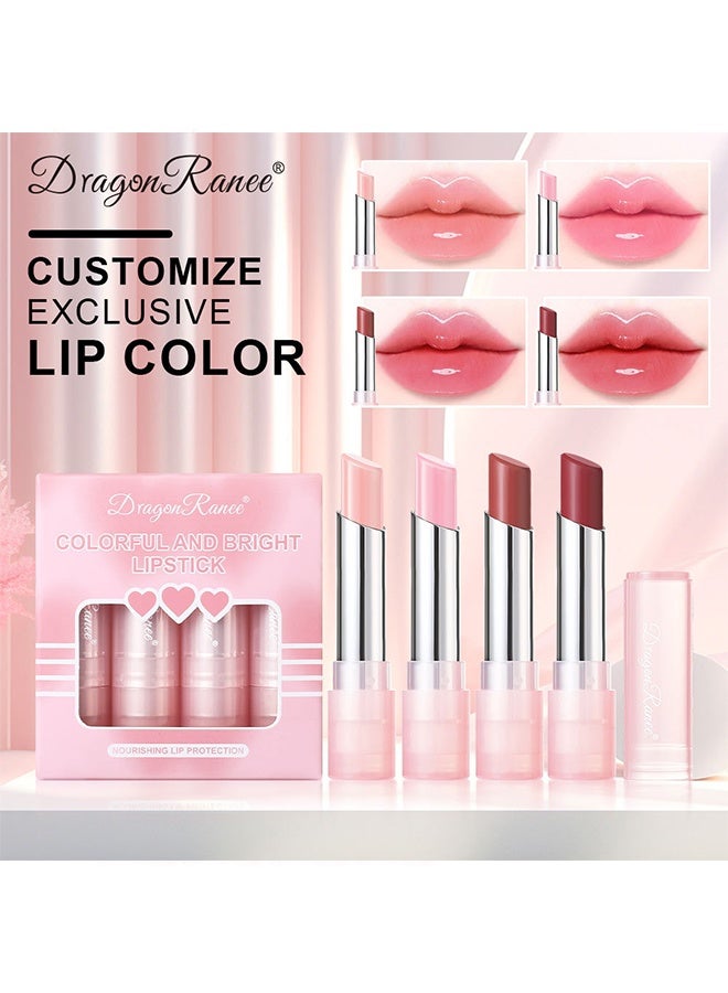 Dragon Ranee Colorful And Bright Lipstick,Colour Changing Lipstick Set, Plumping Long Lasting Lipsticks, Tinted Jelly Lip Balm with Nutritious Moisturizing Formula, Lip Repair and Natural Lip Protection Gift Set for Women - Image 2