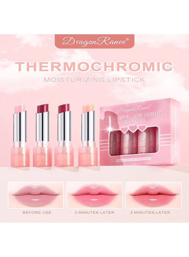 Dragon Ranee Colorful And Bright Lipstick,Colour Changing Lipstick Set, Plumping Long Lasting Lipsticks, Tinted Jelly Lip Balm with Nutritious Moisturizing Formula, Lip Repair and Natural Lip Protection Gift Set for Women - Image 4