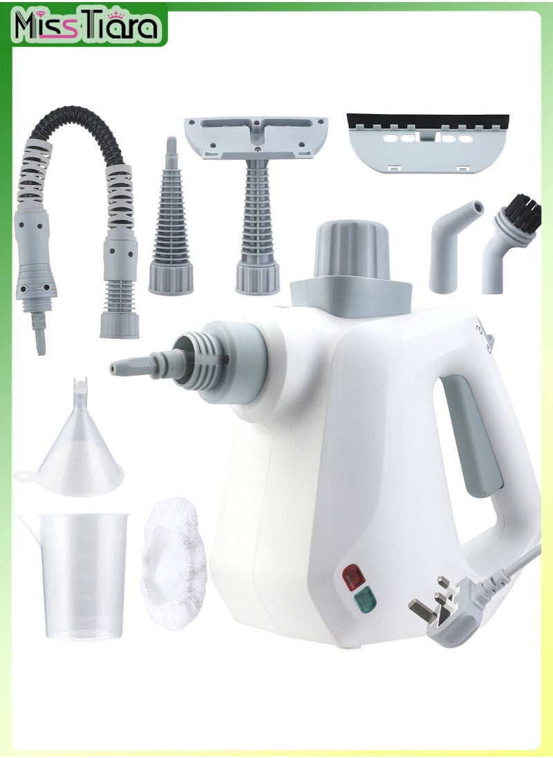 MissTiara Handheld Steam Cleaner 1050W High Temperature Pressurized Steam Cleaning Tool with 9PCS Accessory Portable Multifunction Steamer for Kitchen Sofa Bathroom Car Window  - Image 1
