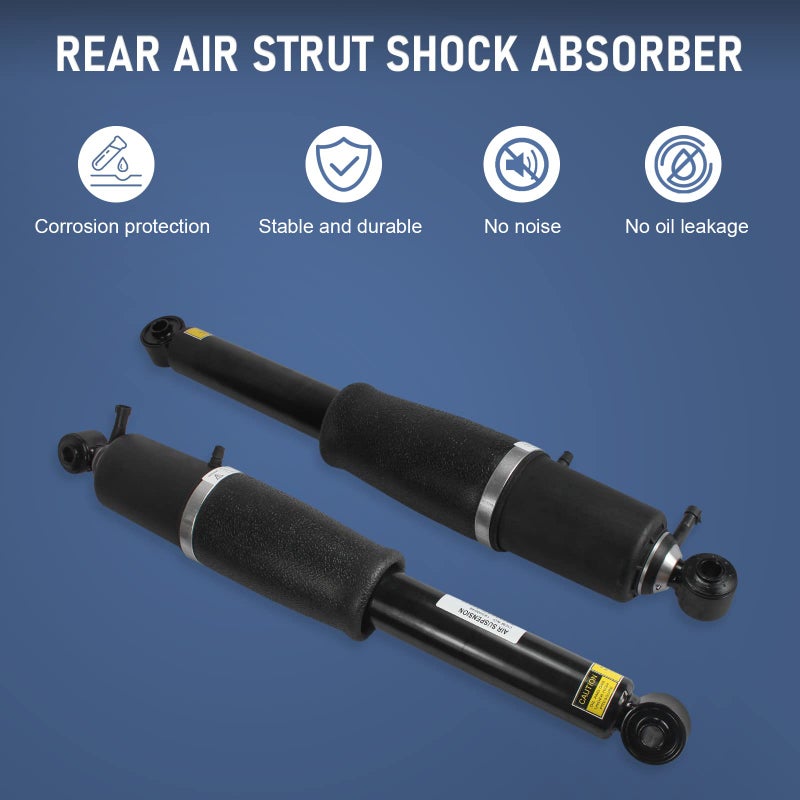 DICMIC Rear Air Strut Shock Absorber Compatible with 2002-2014 Cadillac Escalade Chevrolet Avalanche Suburban Tahoe GMC Yukon Replace# 15756926, 25979391, 25979393 - Image 2