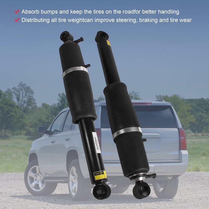 DICMIC Rear Air Strut Shock Absorber Compatible with 2002-2014 Cadillac Escalade Chevrolet Avalanche Suburban Tahoe GMC Yukon Replace# 15756926, 25979391, 25979393 - Image 5