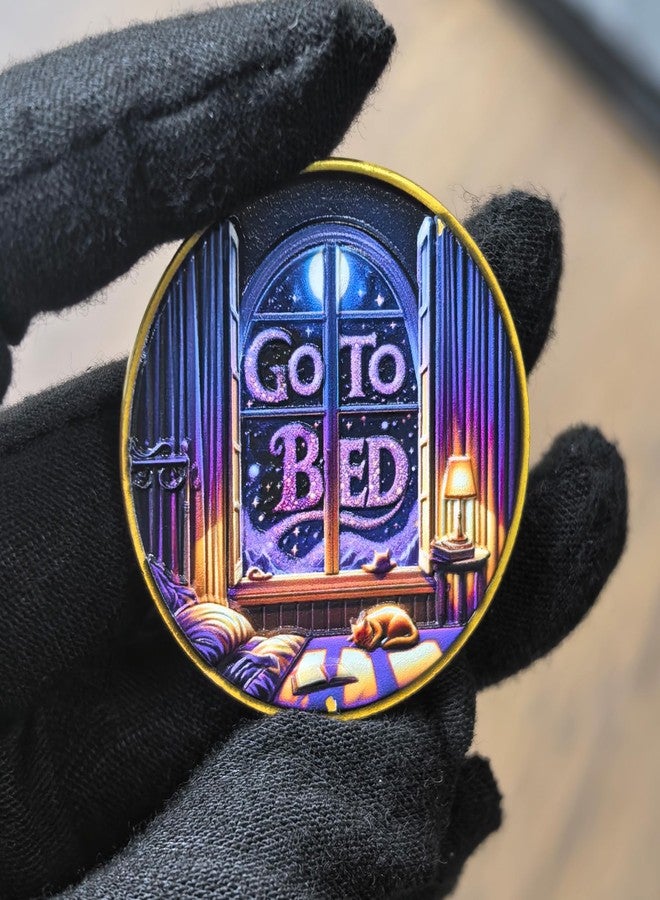 CYOUNG Book Lovers Decision Coin - 'One More Chapter' vs 'Go to Bed' Dual-Sided Medallion (Single Coin) - Image 5