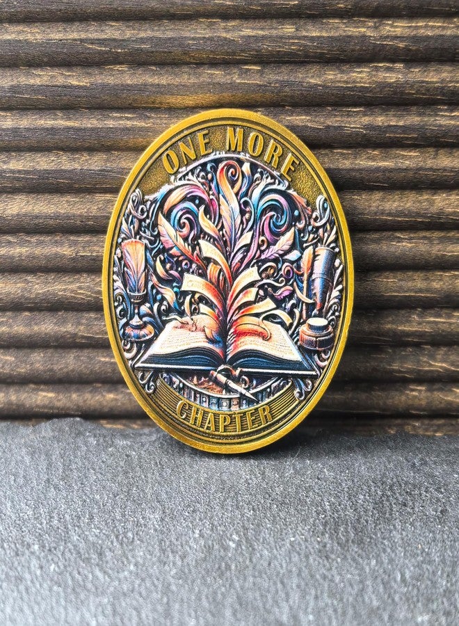 CYOUNG Book Lovers Decision Coin - 'One More Chapter' vs 'Go to Bed' Dual-Sided Medallion (Single Coin) - Image 4
