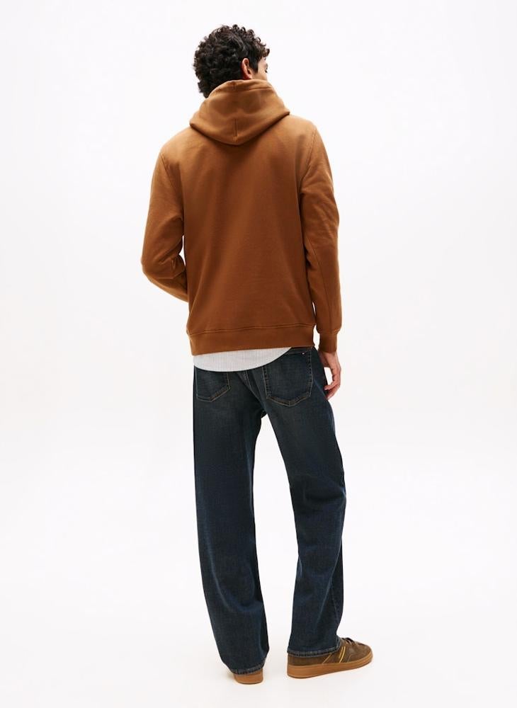 TOMMY JEANS Linear Logo Embroidery Kangaroo Pocket Hoody - Image 2