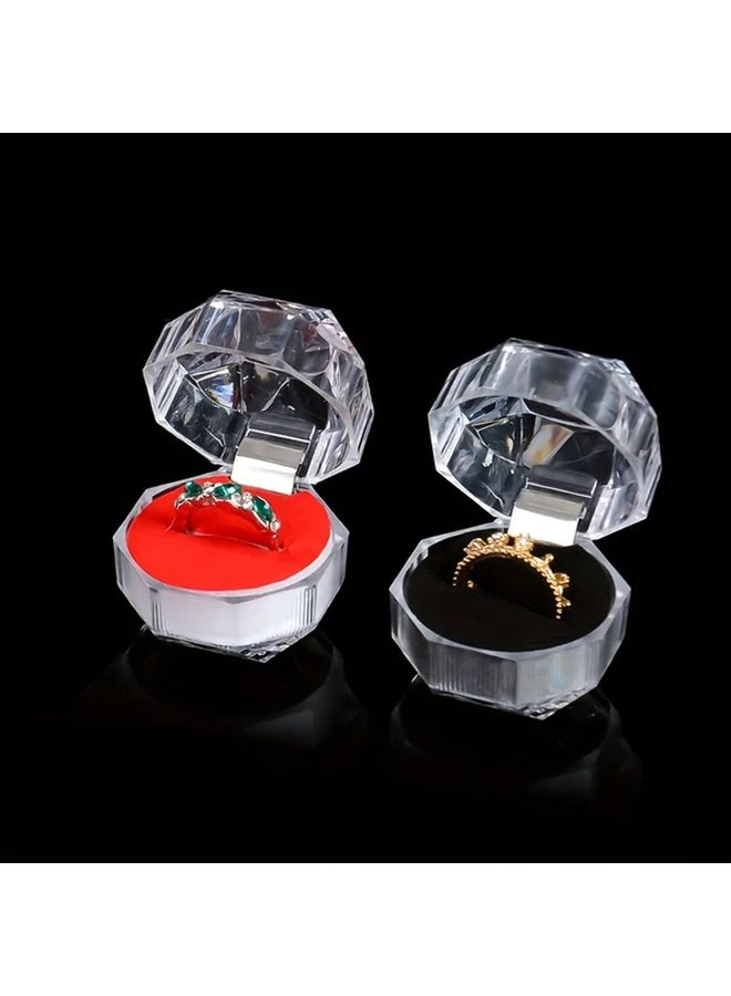 20Pcs Black Jewelry Boxes With Flip Lid Stackable Storage Cases Organizer For Home Travel - Image 5