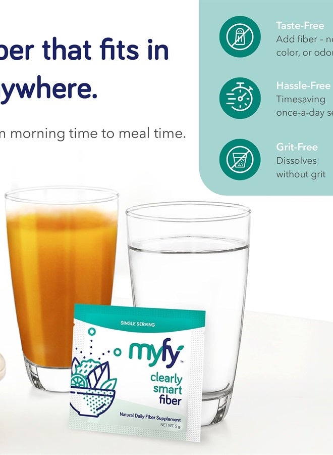 MyFy مسحوق مكمل الألياف البريبايوتيك الطبيعي - واضح، قابل للذوبان، دعم هضمي يومي لصحة الأمعاء والانتظام - غير معدّل وراثيًا، خالي من الطعم، خالي من السكر، خالي من الغلوتين - 10.6 أونصة (60 حصة) - Image 4