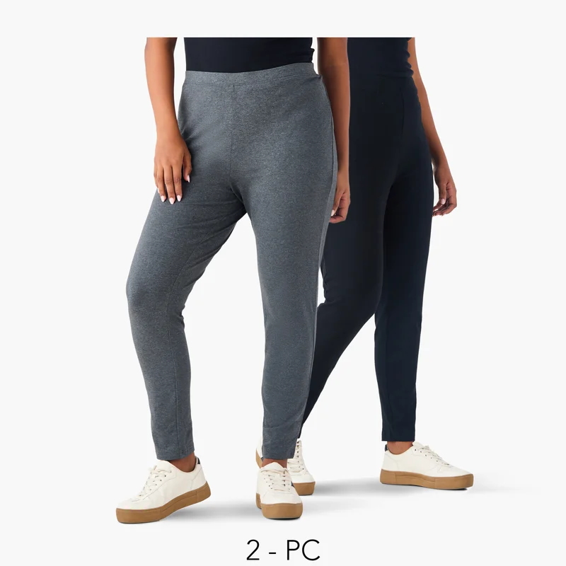 Splash FAV Set of 2 - Plus Size Ulla Popken Elasticated Waist Leggings