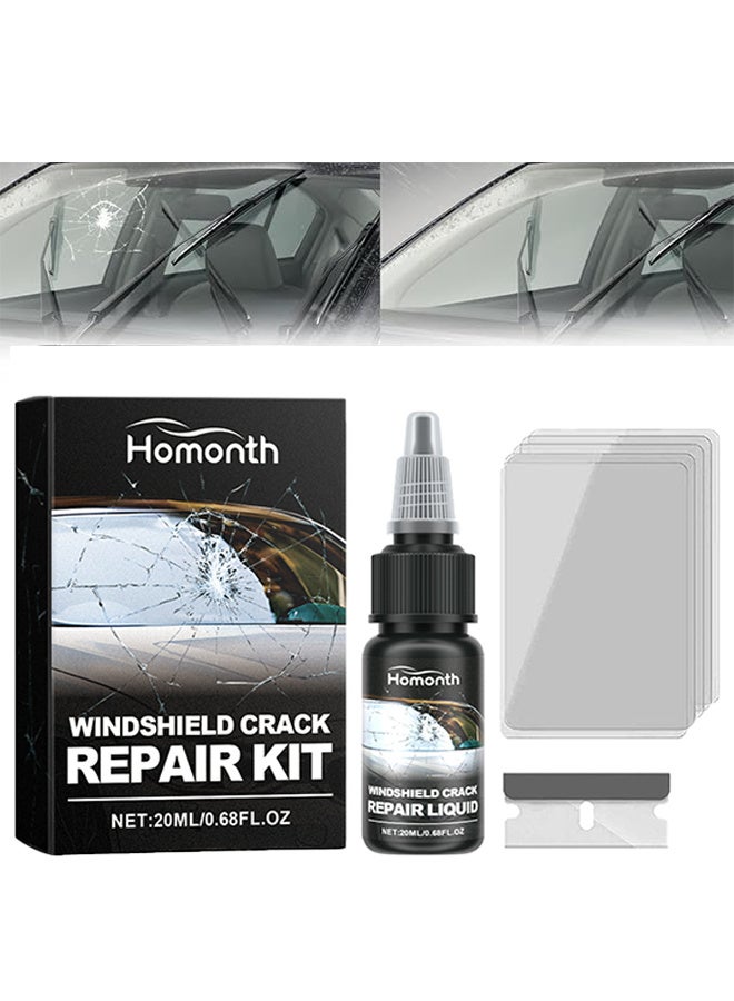 Homonth Windshield Crack Repair Kit, Cracks Gone Glass Repair Kit, Quick Fix Windshield & Glass Repair Tools - Image 1