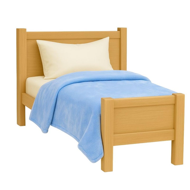 Continental Bedding Microfleece Bed Blanket  Soft Lightweight Warm Cozy Blanket for Bed  Crib  Twin 50x60 Twin XL 50x70 Crib 30x40  Plush Fleece Throw for All Seasons  Blue