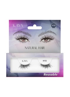 Soft Natural Eyelashes With 3D Effect, Lightweight And Reusable Up To 8 Times, Perfect For Daily Wear And Special Occasions For Long-Lasting Beauty H10