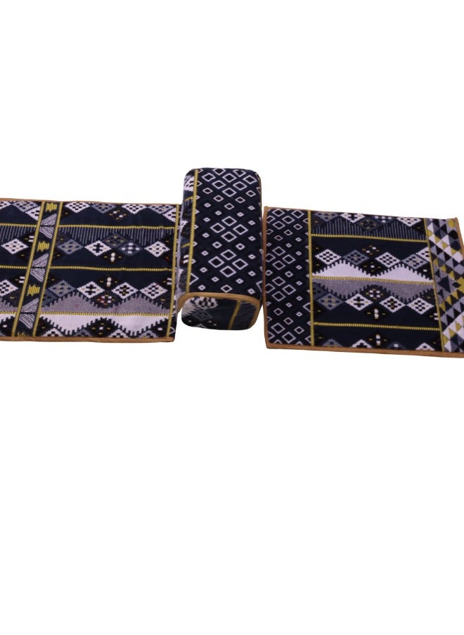 SMART HOME Traditional Saudi rug for camping and picnics with armrest, size 150 x 55 x 25 cm, Saudi mattresses for camping and picnics with a mattress for outdoor trips, fabric, rug with tent, multiple colors  - Image 3