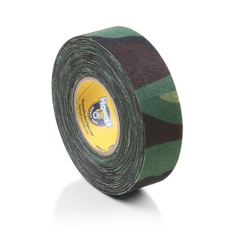 Howies Hockey - Green Camo Hockey Tape 1 Pack - Cloth Stick Tape - Strong, Long-Lasting Adhesive for Stick Blade, Lacrosse, Baseball - 1 Inch x 20 Yards - Professional Quality - Image 1