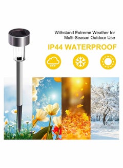 Solar Pathway Lights Outdoor 10Pack LED Landscape Waterproof Powered Ground Lamp for Garden Path Yard Patio Driveway Walkway Cool White - pzsku/Z94631527D7FA418CA6AFZ/45/_/1666399073/9d971082-0b82-418b-9e66-17dbb5e34721