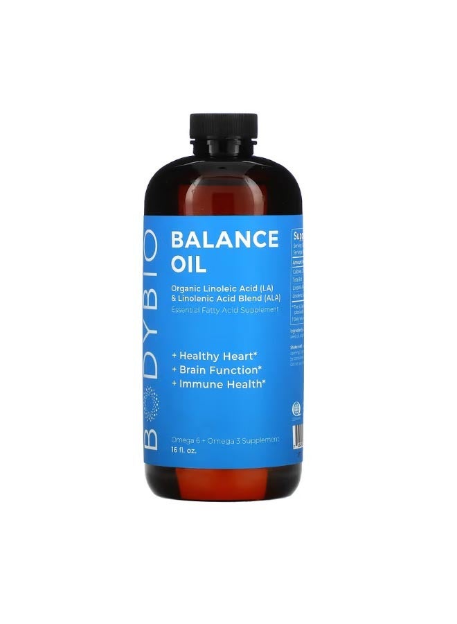 بودي بايو Balance Oil Organic Linoleic Acid LA and Linolenic Acid Blend ALA 16 fl oz 473 ml - Image 1