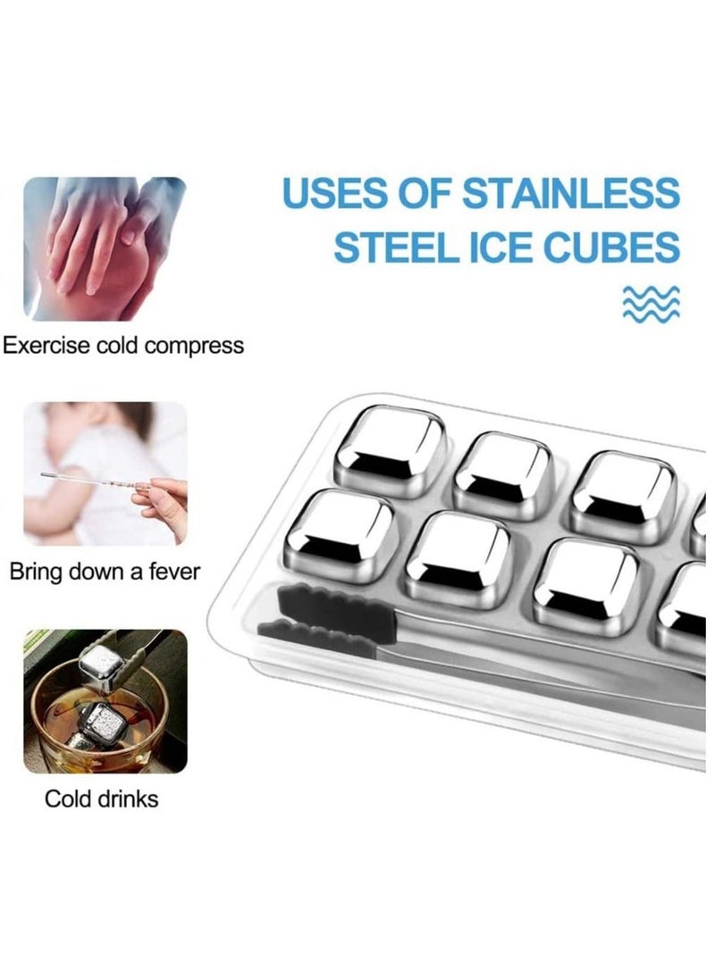 Creative Stainless Steel Ice Cube, Reusable Cooling Metal Ice Grains for Drinks, No-Dilution Not-melt Cooling Fast Cooler Drinks Cube - Image 5