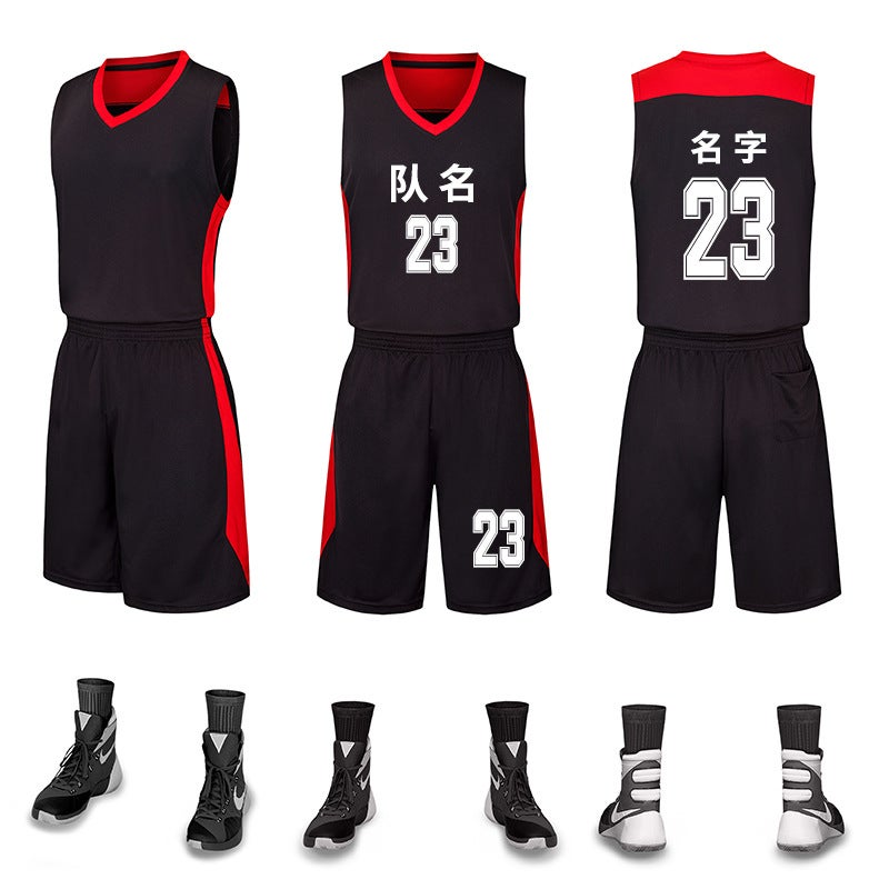 New Children's Basketball Suit suit Men's Breathable Vest Printed Character Sports Suit Training Jersey Competition Suit Summer - Image 4