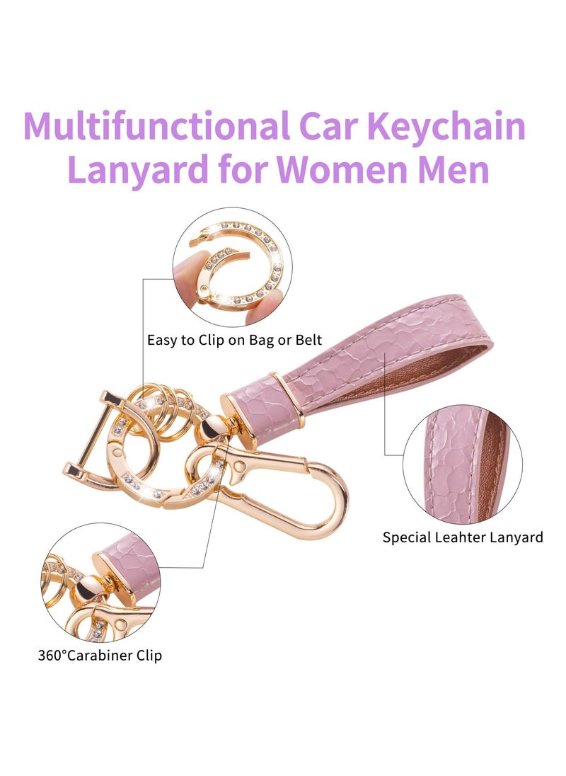 Cover for BMW Key Fob with Keychain Lanyard, Pink Protective Shell, Compatible with BMW 2, 3, 5, 6, 7, X1, X2, X3, X4, X5, X6 Series - Durable Key Protector Case