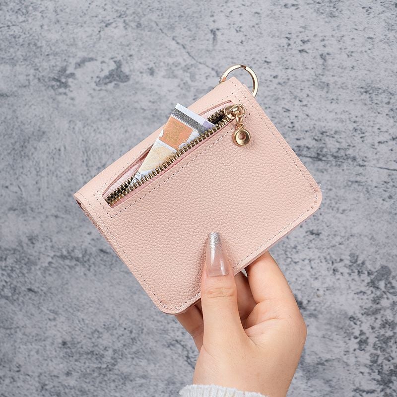 Multifunctional Solid Color PU Leather Wallet, RFID Blocking Design Portable Daily Storage Purse for Cards Cash Coin Business Use - Image 3