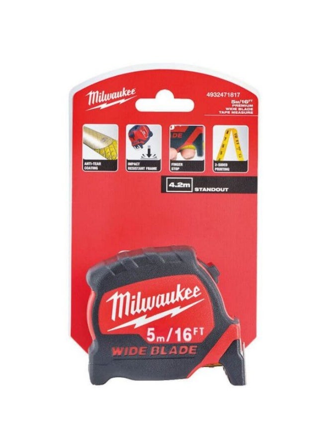 MILWAUKEE TAPE MEASURE AUTOLOCK 5M-16FT/25 MM BLADE - Image 1