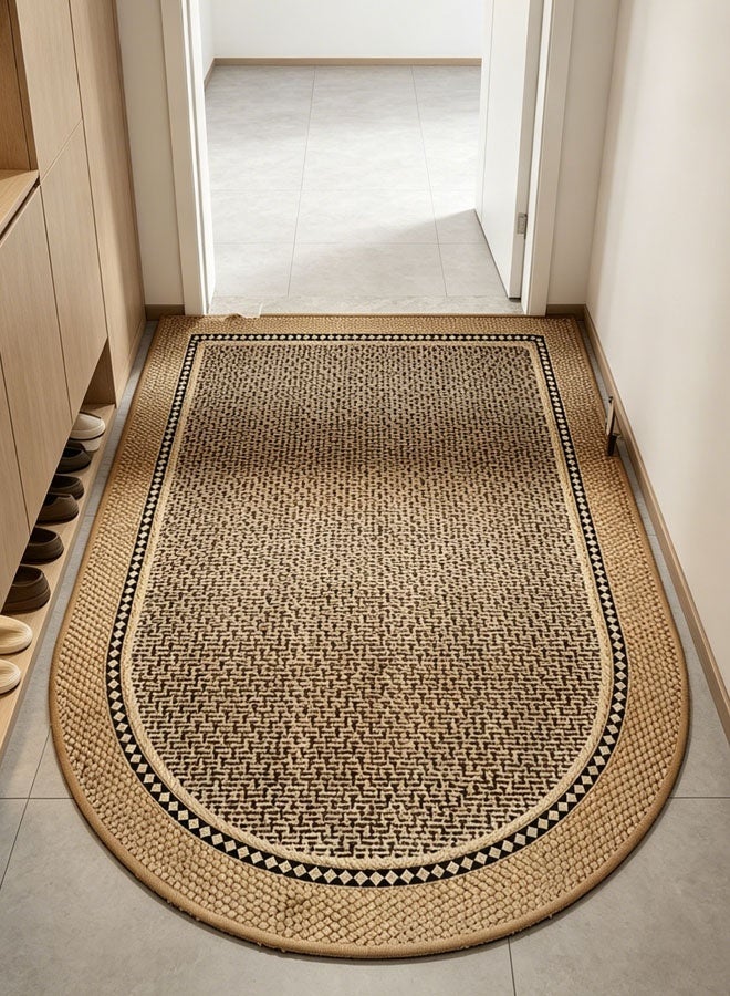 Quivlox Door Mat Carpet,60*90cm Large Door Mats Non-Slip Durable Mat Kitchen Rug Pad Dirt Entryway Rug Front Door Mat,Heavy Duty Waterproof Indoor Outside Mats Entrance Home Floor Mat Entrance Doormat Half Round Door Mat - Image 1