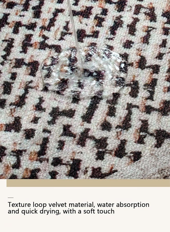 Quivlox Door Mat Carpet,60*90cm Large Door Mats Non-Slip Durable Mat Kitchen Rug Pad Dirt Entryway Rug Front Door Mat,Heavy Duty Waterproof Indoor Outside Mats Entrance Home Floor Mat Entrance Doormat Half Round Door Mat - Image 4
