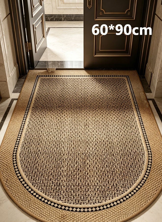Quivlox Door Mat Carpet,60*90cm Large Door Mats Non-Slip Durable Mat Kitchen Rug Pad Dirt Entryway Rug Front Door Mat,Heavy Duty Waterproof Indoor Outside Mats Entrance Home Floor Mat Entrance Doormat Half Round Door Mat - Image 2