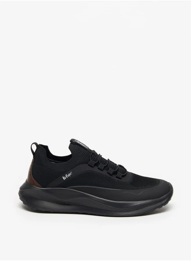 لي كوبر Mens Textured Slip-On Low Ankle Sneakers