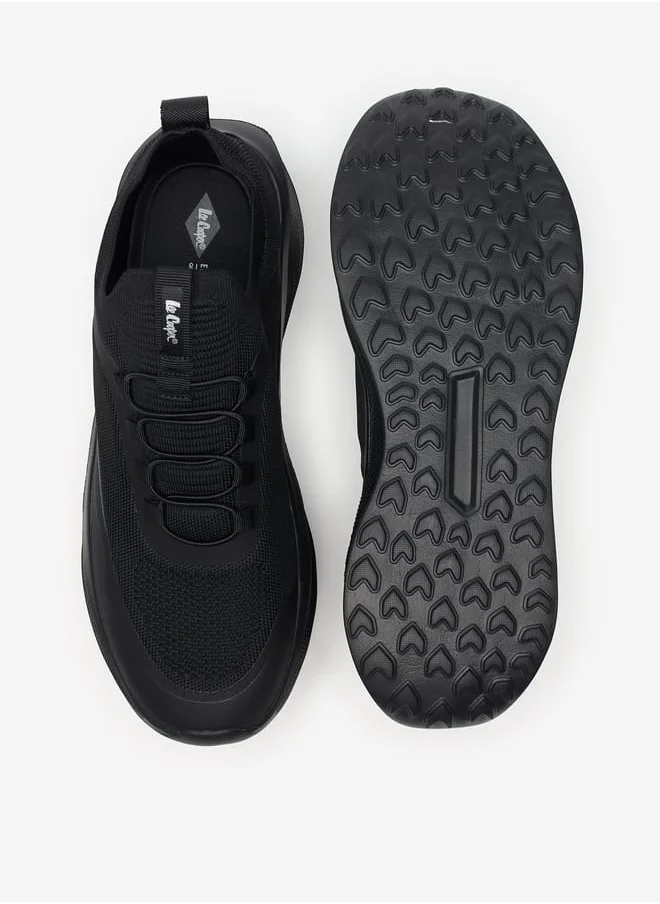 لي كوبر Mens Textured Slip-On Low Ankle Sneakers