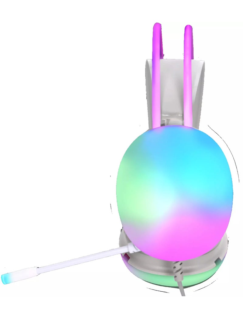 إكسترايك-مي - سماعة ألعاب GH511 RGB مع حامل - مشغلات 50 مم - تأثير دفق RGB حصري - تصميم رائع لواجهة سماعة الأذن - Image 1