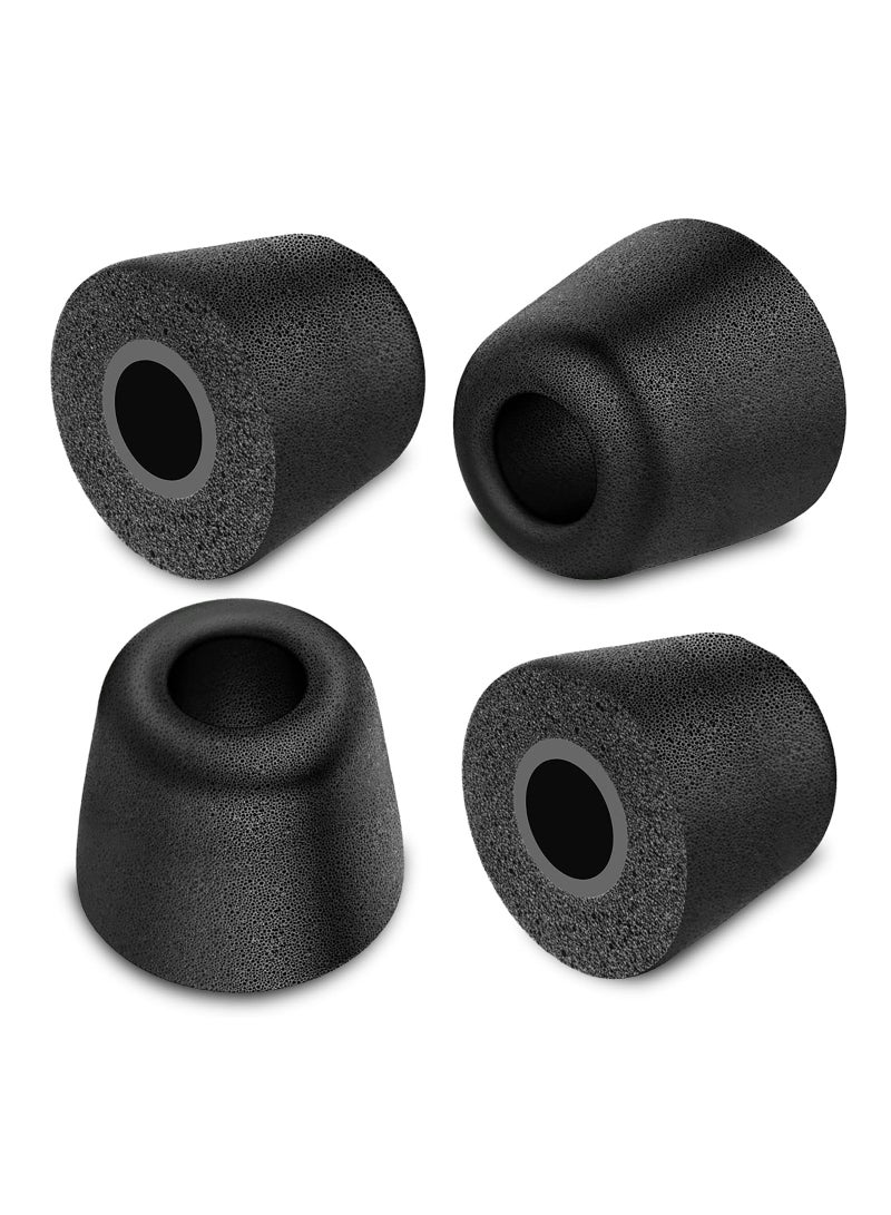 SYOSI 6 Pairs Earphone Tips New Bee 12pcs Premium Replacement Earbud Tips, Blocking Out Ambient Noise Memory Foam Earbuds, Inner 4.9mm for in-Ear Headphones with 5mm to 7mm Tips (Black, S/M/L) - Image 5