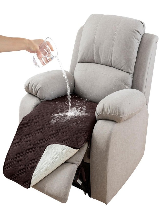 Genina 100% Waterproof Recliner Chair Covers, Anti-Slip Recliner Cover Dog Chair Cover Furniture Protector, Chair Sofa Slipcover for Pets Dogs (Chocolate, Recliner) - Image 1