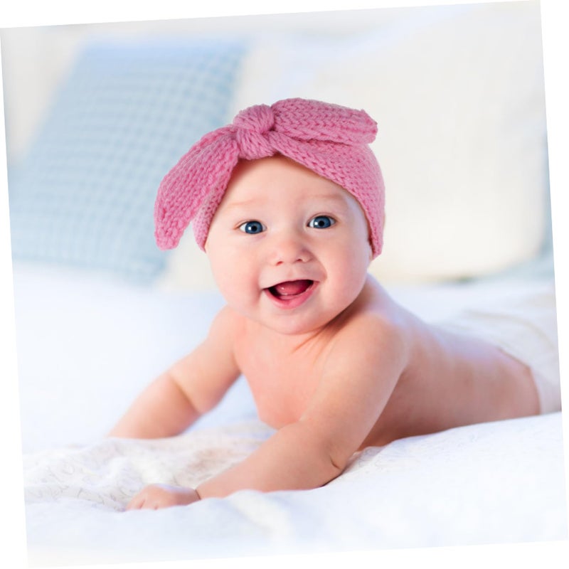 Newborn Baby Headbands Set Of 2 Cute Bow Hair Accessories For Girls And Boys - Image 5