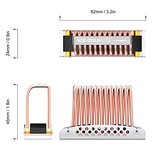 ineo M.2 2280 SSD Pure Cooper Heatsink [M12] - Image 5