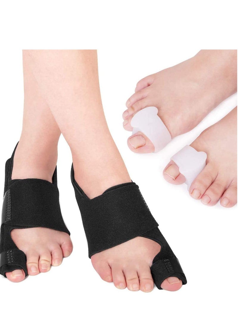 Excefore Bunion Corrector and Bunion Relief, Orthopedic Big Toe Straightener for Women and Men, Day Night Support, Treat and Prevent Hallux Valgus, Best Kit for 24 Hours Protection  - Image 1