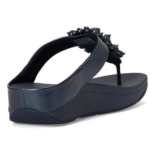 FitFlop Women's Fino Bauble-Bead Toe-Post Sandals, Navy, 7 - Image 3