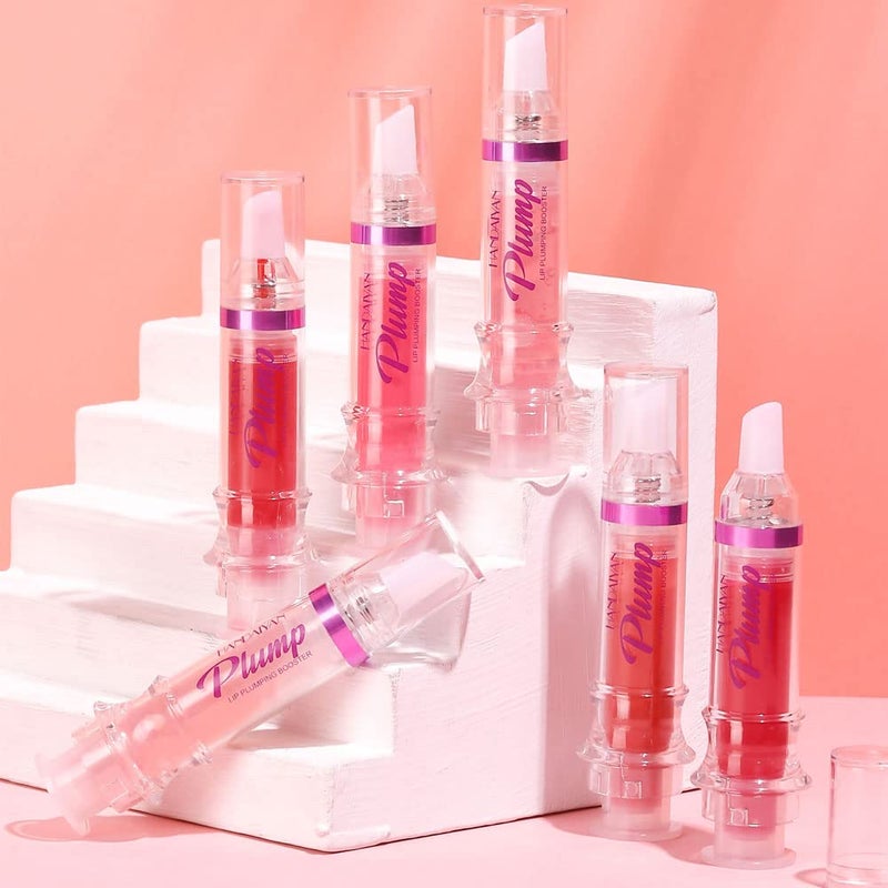 BAISEN DIARY Plumping Lip Oil With Chili Extract - Fuller Lips Instantly! Ultra-Hydrating & Nourishing, Glossy Finish Lip Glow Oil, Lip Plumping Booster Plump, Smooth, and Define Your Lips Naturally (01 Pink) - Image 5