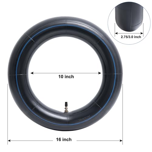 StaiBC Heavy-Duty 2.75/3.00-10 Inner Tube Thickened 2mm 80/100-10 Motorcycle Tubes withTR4 Valve Compatible 2.75-10 3.00x10 2.50x10 E-Bike, Scooter, Moped Tire Tube - Image 3