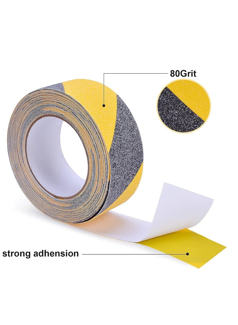 Anti Slip Tape 2 Inch x 5m (Black x Yellow) , Self-Adhesion PVC Safety Grip Tape for Stairs and Flooring. - Image 4