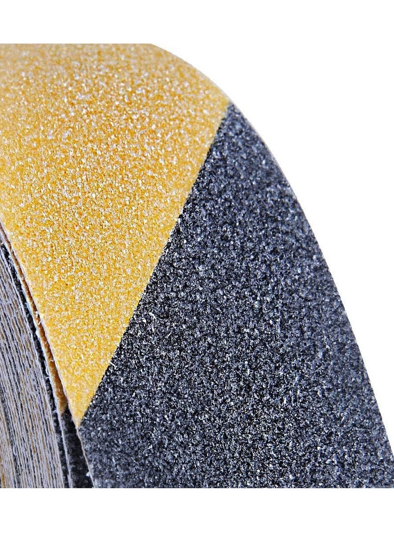Anti Slip Tape 2 Inch x 5m (Black x Yellow) , Self-Adhesion PVC Safety Grip Tape for Stairs and Flooring. - Image 2