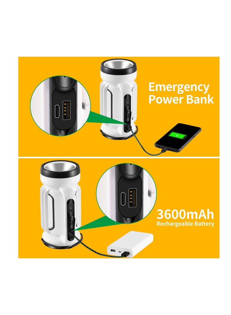 Flashlight Lantern for Camping, Super Bright 1000 Lumen Powerful LED Rechargeable Flashlights with 5 Light Modes, IPX6 Waterproof, Perfect for Power Outages, Hurricane Emergency, Hiking, Fishing  - Image 4