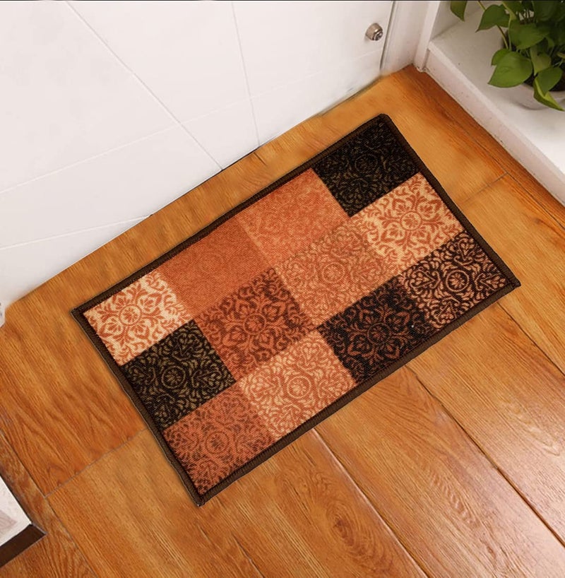 Status Contract Nylon Floor Door Mats in Home Decor Soft Kitchen Living Area Bathroom Office Entrance Non-Slip Washable Dirt Trapper (38x 58 cm) - Image 1