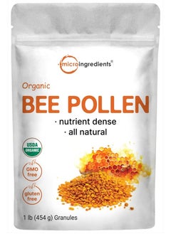 Micro Ingredients Organic Bee Pollen Granules, 1lb | Pure Fresh Harvest, Natural Superfood, Raw Sweet Flavor | Rich in B Vitamins, Minerals, Protein, & Antioxidants | Keto, Non-GMO  - Image 1